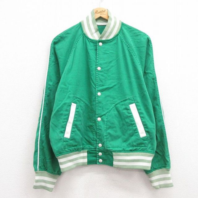 L★古着 ラルフローレン Ralph Lauren 長袖 ブランド ジャケット メンズ ラグラン 緑他 グリーン 25feb14 中古 アウター ジャンパー ブルゾン
