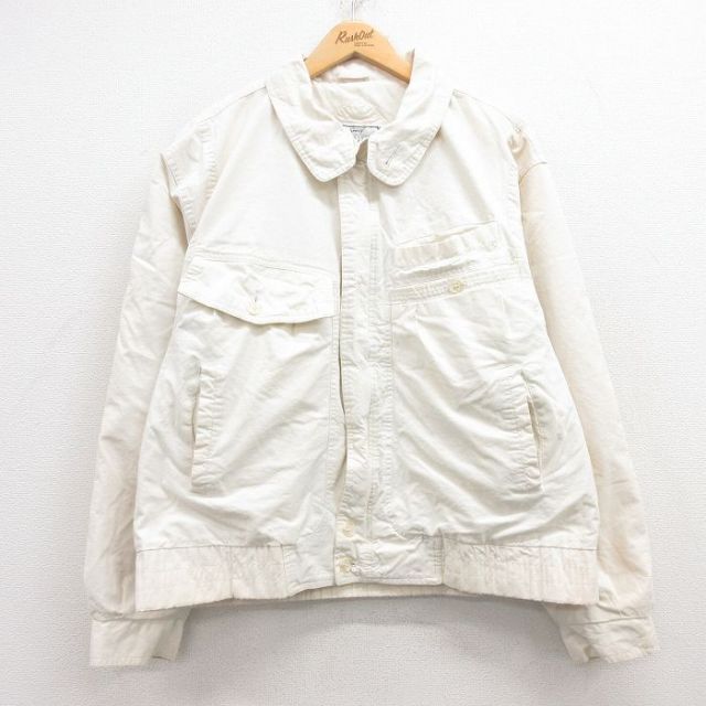 L★古着 リーバイス Levis 長袖 ジャケット メンズ コットン 生成り 25mar18 中古 アウター ジャンパー ブルゾン