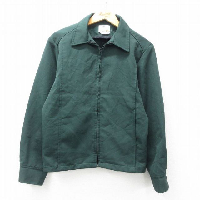 S★古着 長袖 ワーク ジャケット メンズ 90年代 90s USA製 緑 グリーン 25apr12 中古 アウター ジャンパー ブルゾン