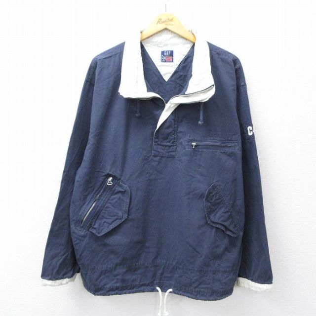 古着通販 XL☆古着 ギャップ GAP 長袖 ハーフジップ ジャケット メンズ