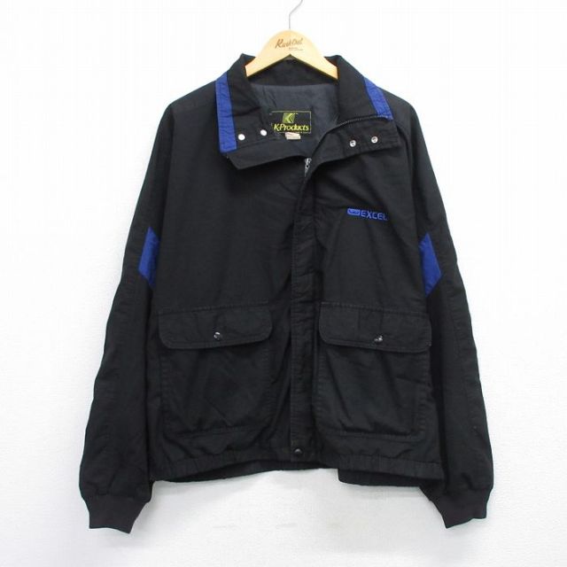 【50%OFF】エクセル 90s 長袖ジャケット ブラック XL | 古着