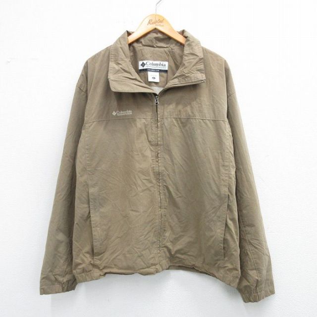 【50%OFF】コロンビア 00s 長袖ジャケット ワンポイントロゴ ブラウン XL | 古着