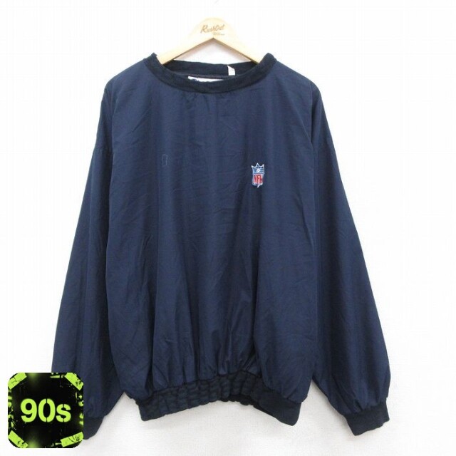 【50%OFF】チャンピオン 90s 長袖ジャケット NFL ネイビー XL | 古着