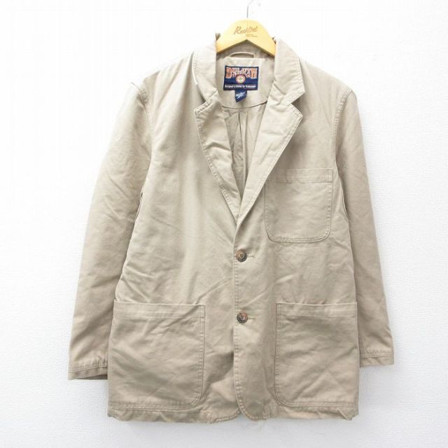 L★古着 DULUTH 長袖 ジャケット メンズ ヒジ当て コットン ベージュ カーキ 25sep29 中古 アウター ジャンパー ブルゾン