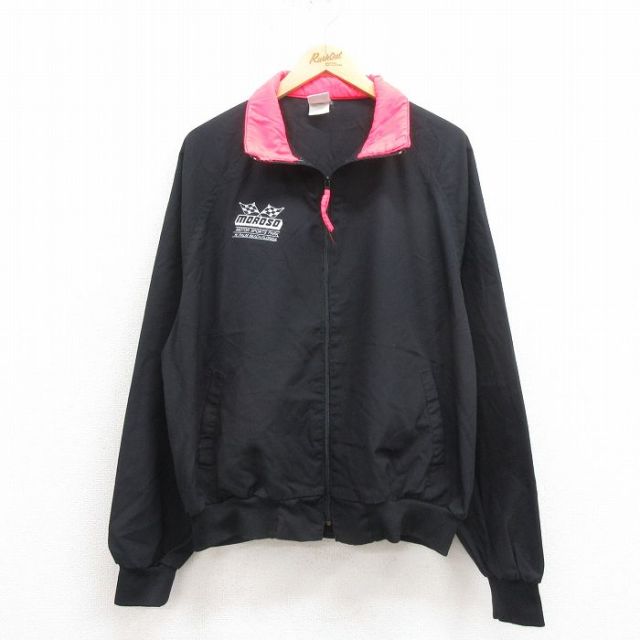 【50%OFF】スイングスター 90s ラグランジャケット モータースポーツ ブラック XL | 古着