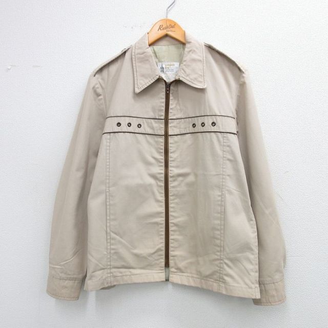 【50%OFF】ロンドンフォグ 80s 長袖ジャケット タロン ベージュ M | 古着