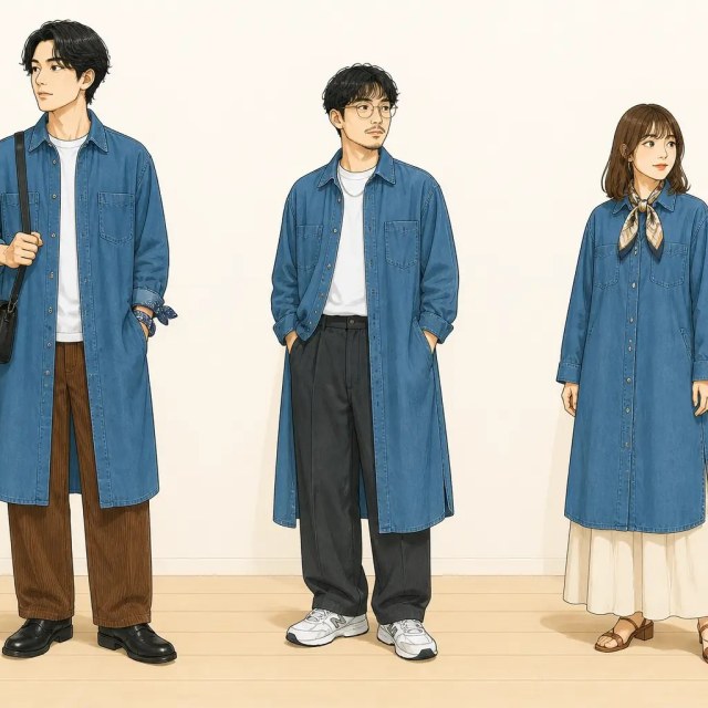 古着通販 L☆古着 長袖 ガウン ショップコート メンズ 80年代 80s