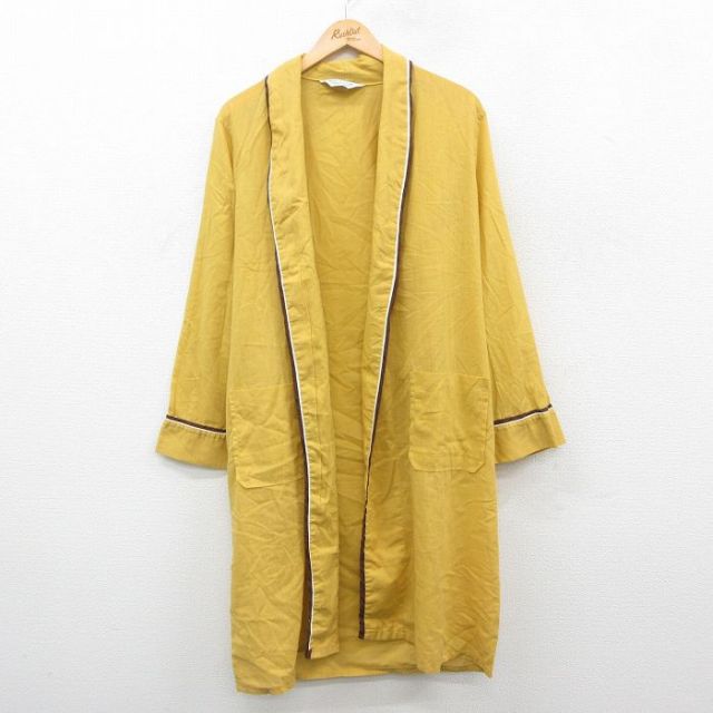 【50%OFF】80s 長袖ガウン イエロー M | 古着