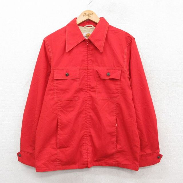 ジャックニコルソン 80s 長袖ジャケット タロン レッド M | 古着