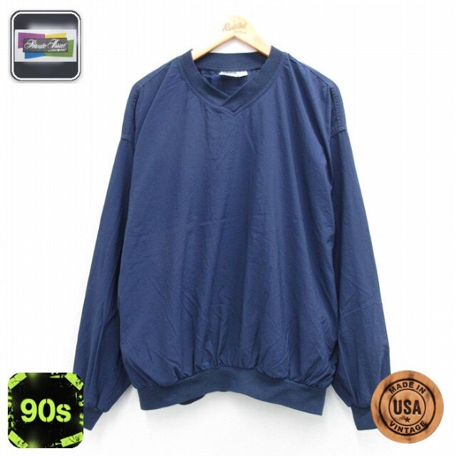 90s ジャケット Private ネイビー XL | 古着