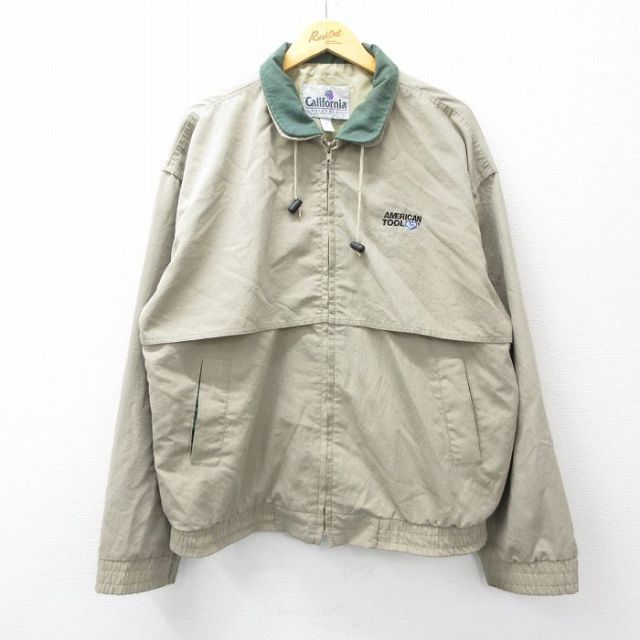 【50%OFF】AMERICAN TOOL 90s 長袖ジャケット ベージュ XL | 古着