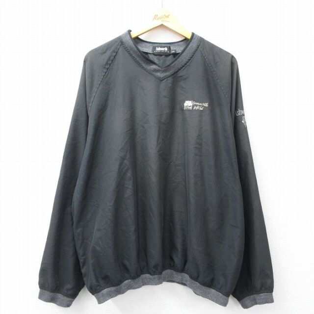 【50%OFF】90s ラグランジャケット ゴルフクラブ ブラック XL | 古着
