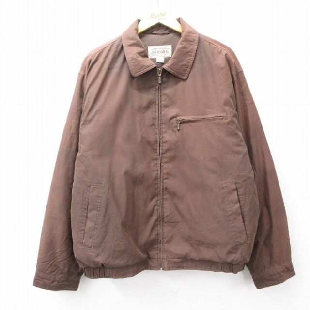 XL★古着 セントジョンズベイ 長袖 ジャケット メンズ 00年代 00s 大きいサイズ 茶 25dec05
