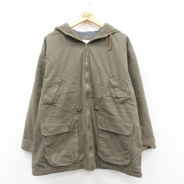 【50%OFF】ベーシックエディションズ 90s 長袖パーカー グリーン L | 古着