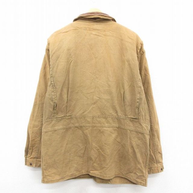 90's ウールリッチ 襟レザー 短丈 ハリントンジャケット XL 古着 古着 90s Wilsons 万国旗 フラッグ パッチ 本革 オール レザー 襟付き