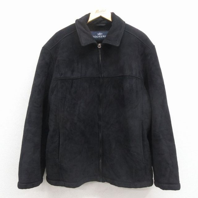 【20%OFF】ドッカーズ 長袖ジャケット 内側ボア ブラック XL | 古着