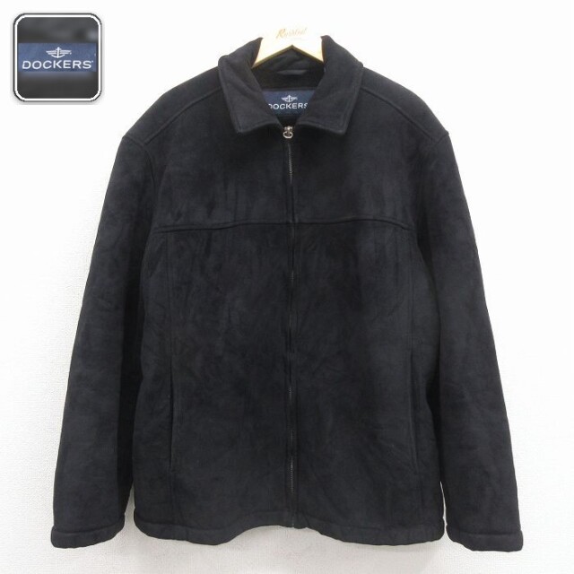 【50%OFF】ドッカーズ 長袖ジャケット 内側ボア ブラック XL | 古着