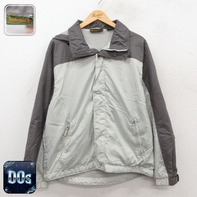 【50%OFF】ティンバーランド 00s ジャケット ワンポイントロゴ グレー L | 古着