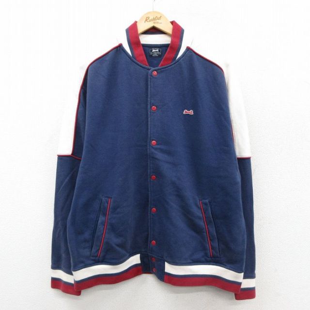 XL★古着 ルティグレ 長袖 ジャケット メンズ 濃紺他 26jan13
