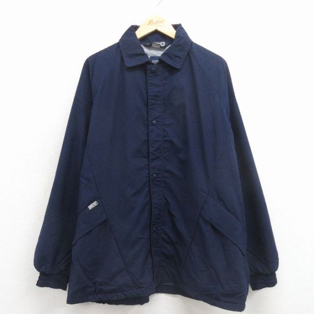 XL★古着 長袖 ジャケット メンズ 90年代 90s ゴアテックス 大きいサイズ ラグラン スコットランド製 紺 26jan17