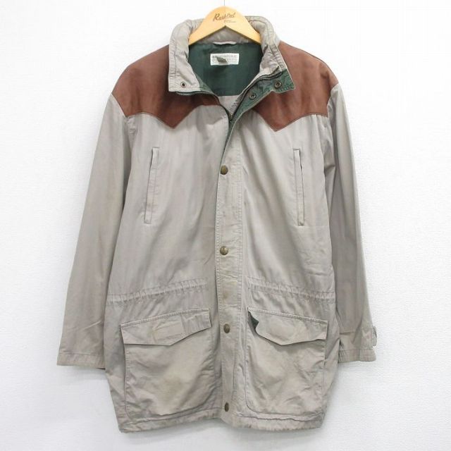 【20%OFF】バナナリパブリック 90s ジャケット レザー使用 ベージュ XL | 古着