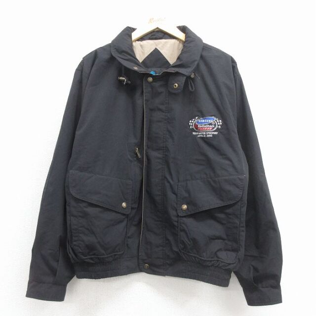 XL★古着 長袖 ジャケット メンズ 00年代 00s SUMSUNG 黒 26jan24