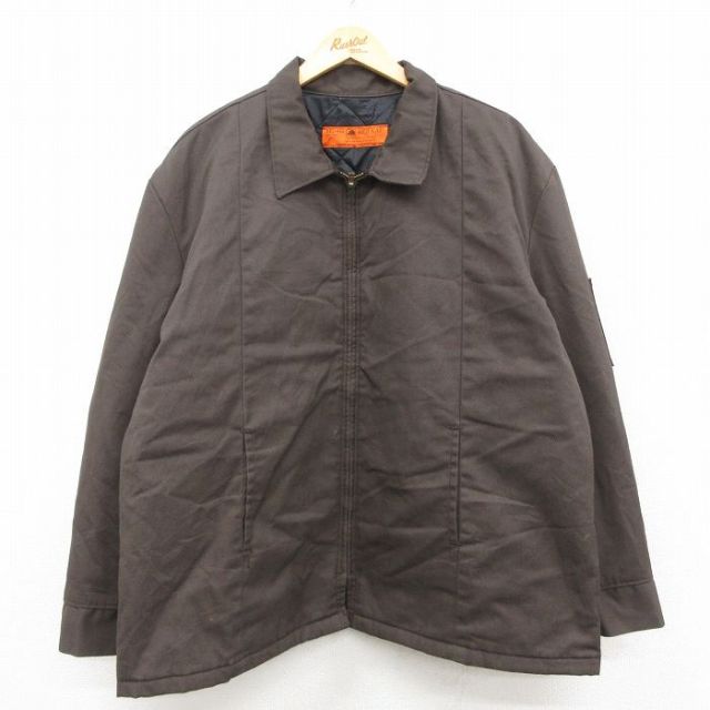 【20%OFF】レッドキャップ 80s ワークジャケット タロン ブラウン XL | 古着