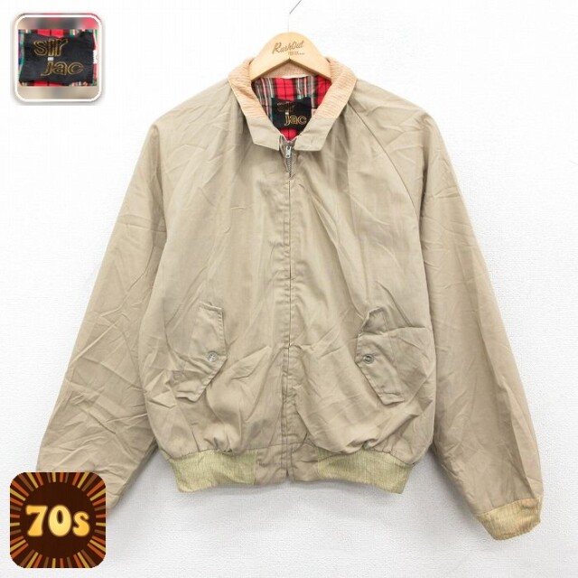 【50%OFF】70s ラグランジャケット タロン ベージュ L | 古着