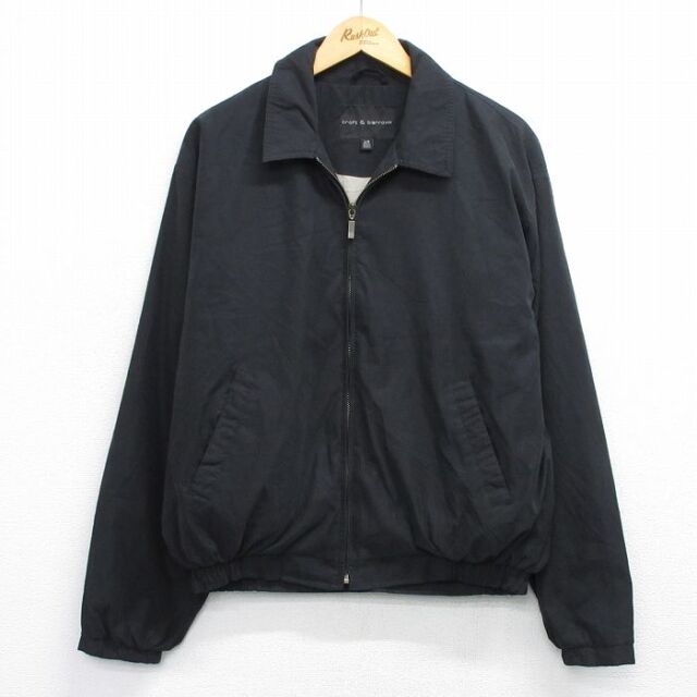 XL★古着 長袖 ジャケット スイングトップ メンズ 大きいサイズ 黒 26feb10