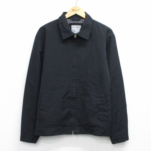 XL★古着 オールドネイビー OLD NAVY 長袖 ジャケット メンズ 黒 26feb10