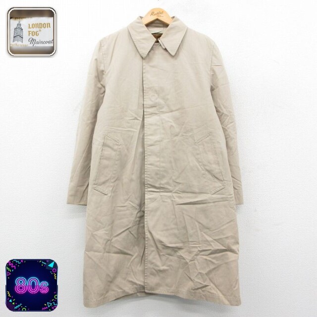 ロンドンフォグ 80s コート 内側ファー ベージュ L | 古着