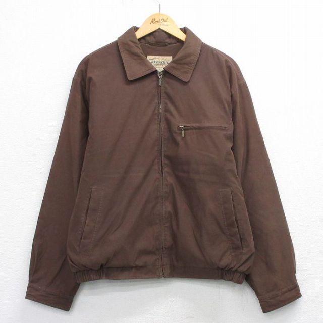 XL★古着 セントジョンズベイ 長袖 ジャケット メンズ 00年代 00s 茶 内側フリース【spe】 26feb13