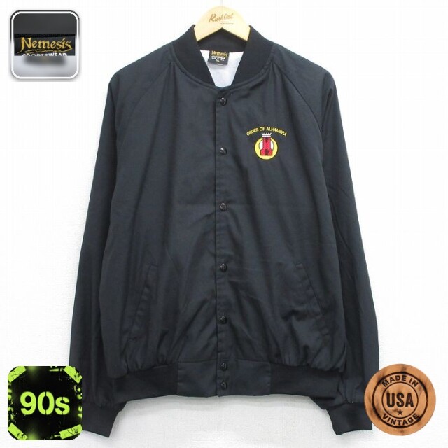 【50%OFF】90s ラグランジャケット ORDER ブラック XL | 古着