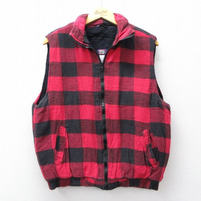 【20%OFF】FADED GLORY 00s ベスト バッファロー レッドチェック M | 古着