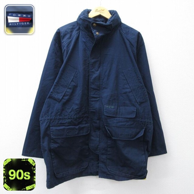 トミーヒルフィガー 90s ジャケット ネイビー XL | 古着