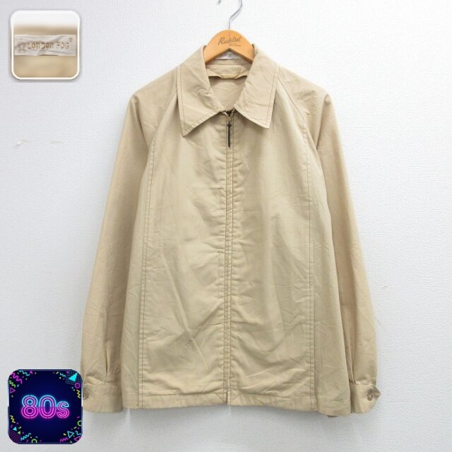 【50%OFF】ロンドンフォグ 80s ラグランジャケット タロン ベージュ XL | 古着