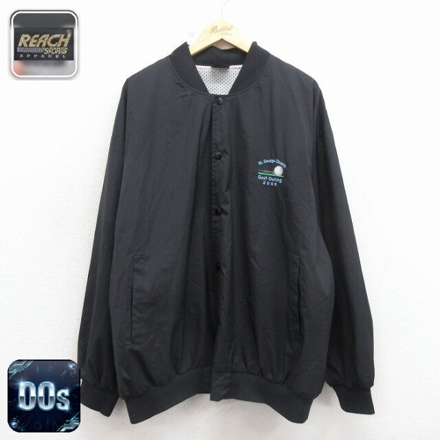 ゴルフ 00s ジャケット 内側メッシュ ブラック XL | 古着