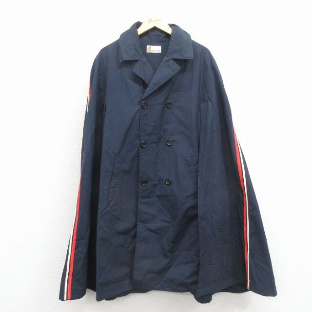 XL★古着 マイティーマック ポンチョ メンズ 80年代 80s 紺【spe】 26mar03