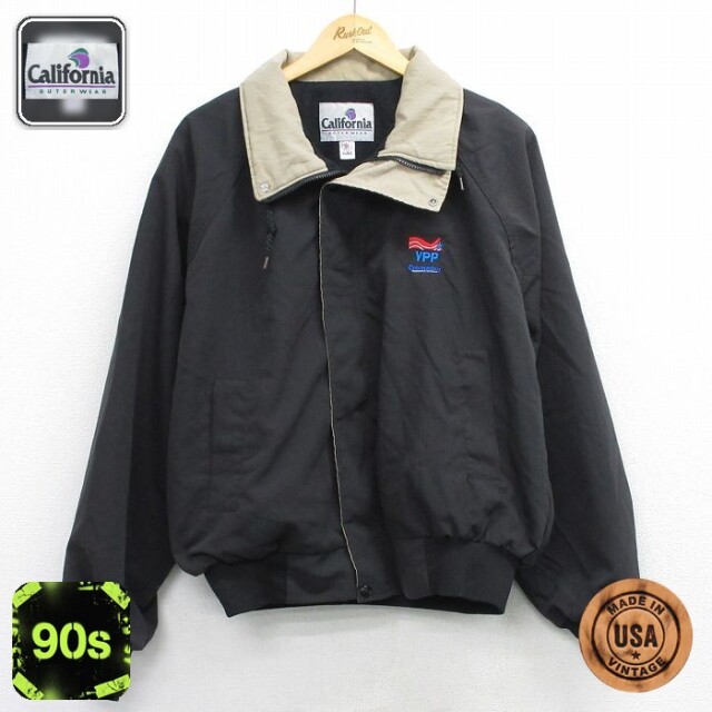 【50%OFF】90s ラグランジャケット VPP ブラック XL | 古着
