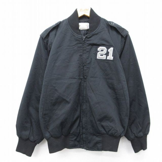 【20%OFF】長袖ジャケット 内側キルティング ブラック M | 古着