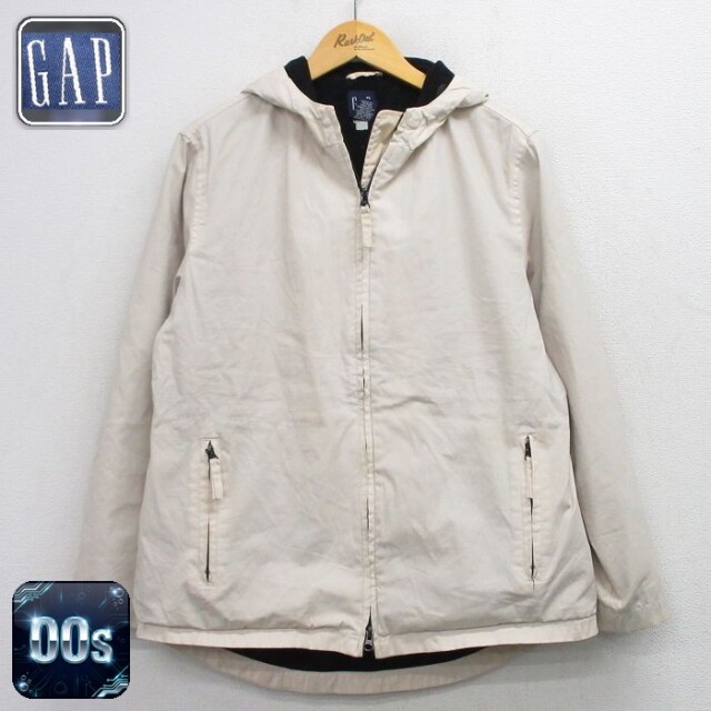 【20%OFF】ギャップ 00s 長袖ジャケットパーカー ベージュ メンズM相当 | 古着