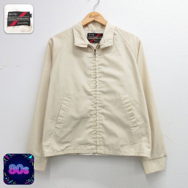 【20%OFF】シアーズ 80s ラグランジャケット タロン ベージュ メンズM相当 | 古着