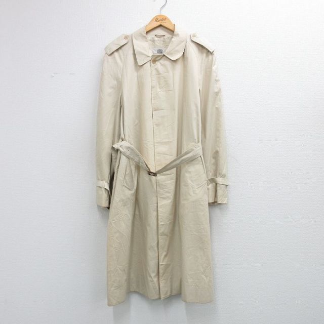 アクアスキュータム 80s トレンチコート ラグラン ベージュ メンズL相当 | 古着