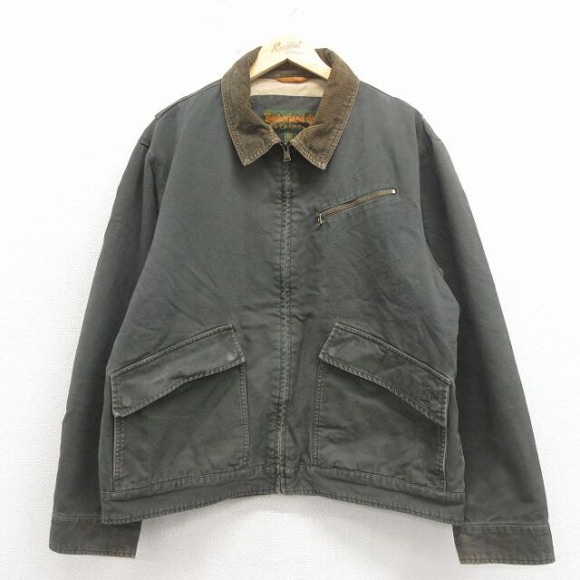 古着通販 XL☆古着 ティンバーランド 長袖 ジャケット メンズ 90年代