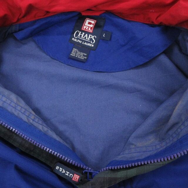 古着通販 XL☆古着 ラルフローレン チャップス 長袖 ブランド ハーフ