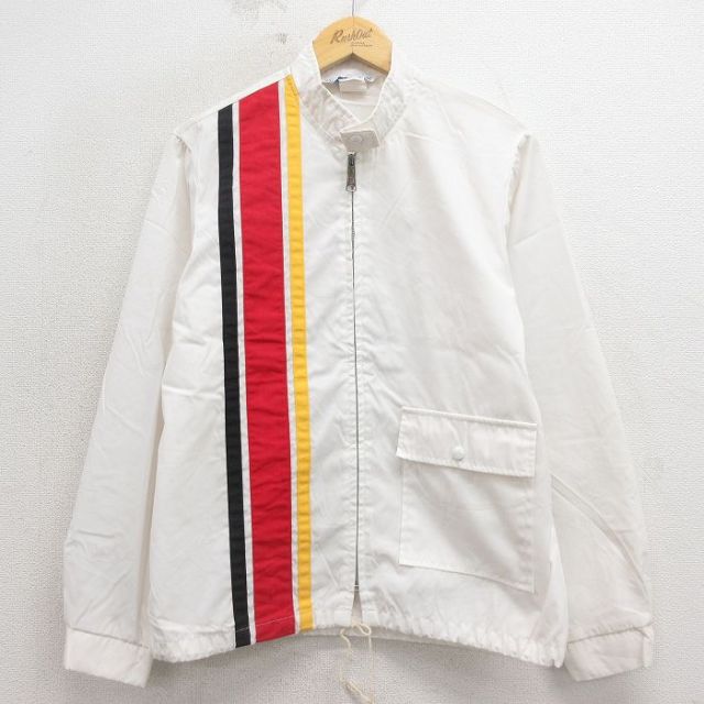 古着通販 L☆古着 長袖 ジャケット メンズ 80年代 80s USA製 白