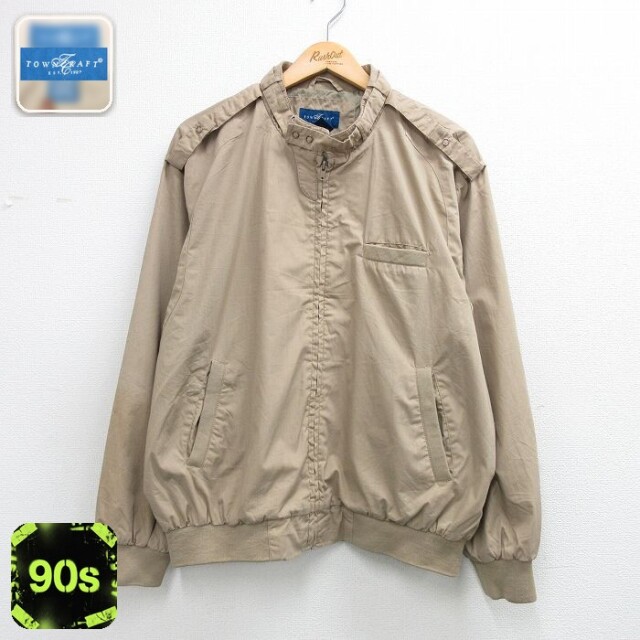 【20%OFF】タウンクラフト 90s 長袖ジャケット ベージュ メンズXL相当 | 古着