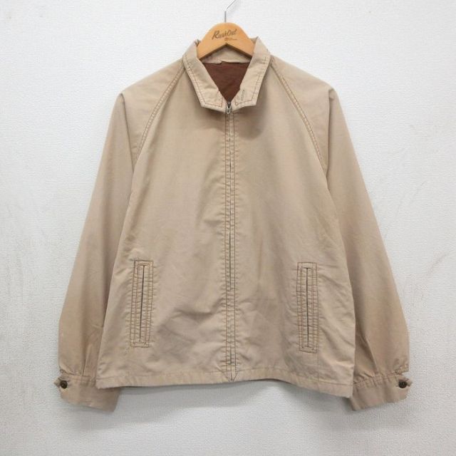ラグラン 80s スイングトップジャケット タロン ベージュ メンズL相当 | 古着