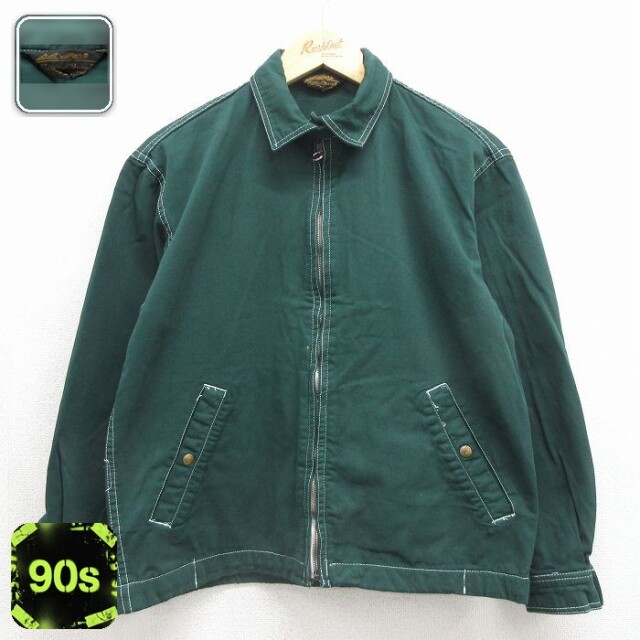エディーバウアー 90s スイングトップジャケット グリーン レディースM相当 | 古着
