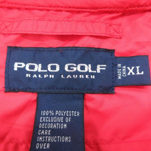 XL/古着 ラルフローレン ポロゴルフ 長袖 ブランド ジャケット メンズ 90年代 90s ワンポイントロゴ レッド【spe】 26jun26 古着通販 XL☆古着 ラルフローレン ポロゴルフ 長袖 ブランド